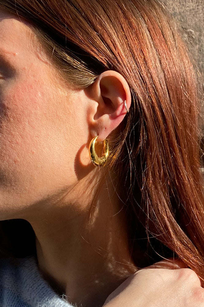By-Bar Ellis Gold Hoop Earrings - The Mercantile London