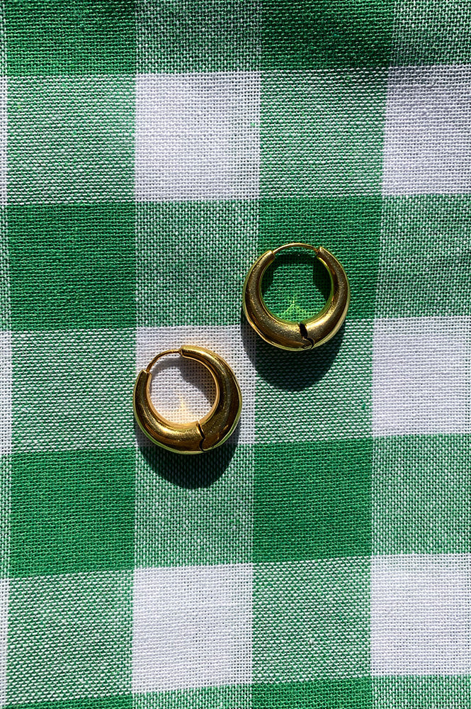 By-Bar Ellis Gold Hoop Earrings - The Mercantile London