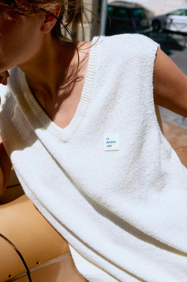 American Vintage Dylbay Melange Pearl Sweater - The Mercantile London