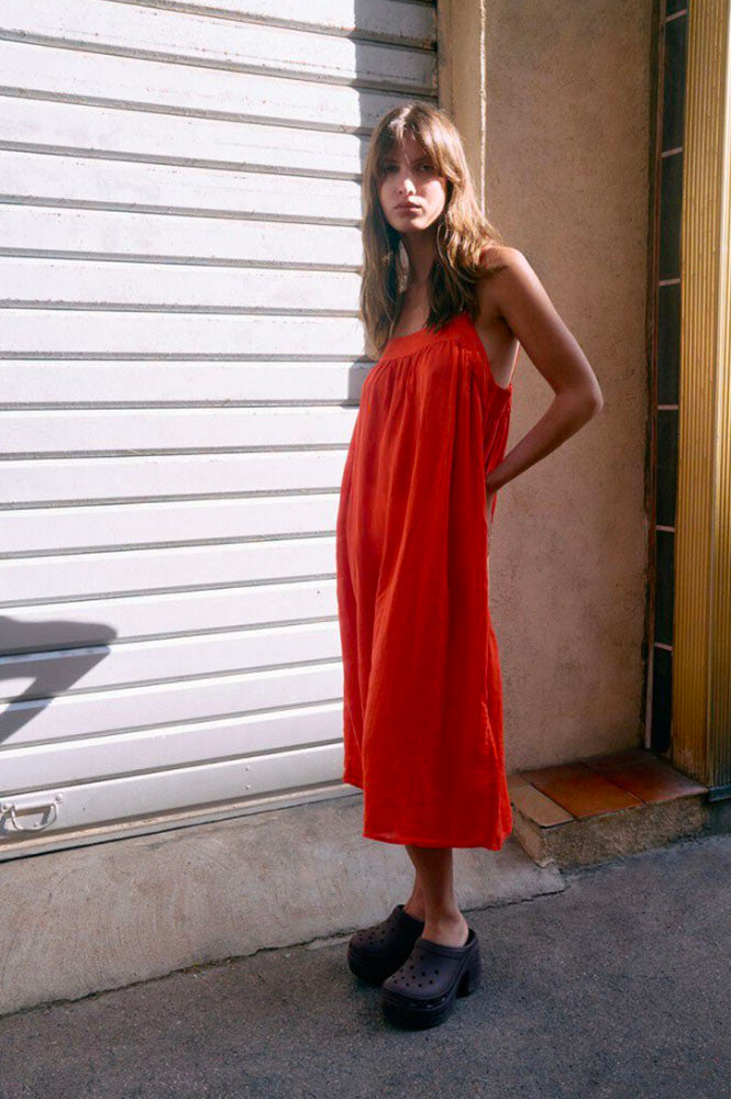 American Vintage Ivybo Strawberry Midi Dress - The Mercantile London