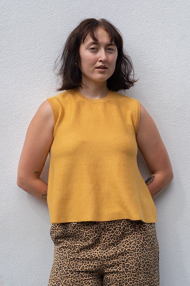 Compania Fantastica Yellow Knit Top - The Mercantile London