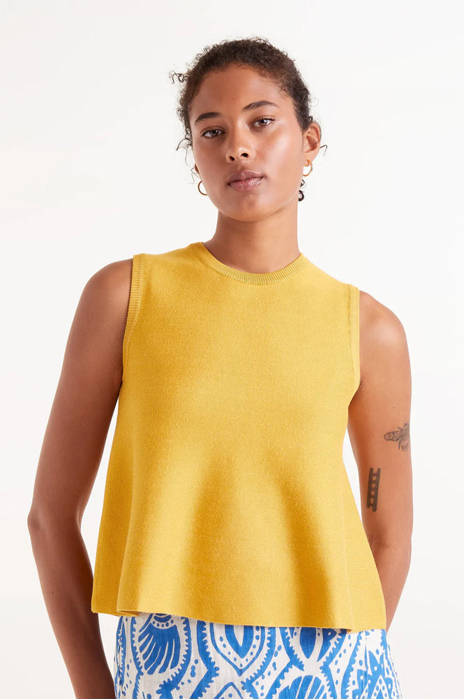 Compania Fantastica Yellow Knit Top - The Mercantile London