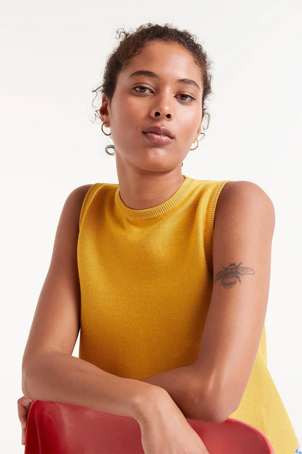Compania Fantastica Yellow Knit Top - The Mercantile London