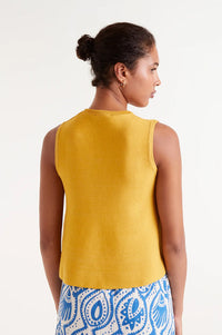 Compania Fantastica Yellow Knit Top - The Mercantile London