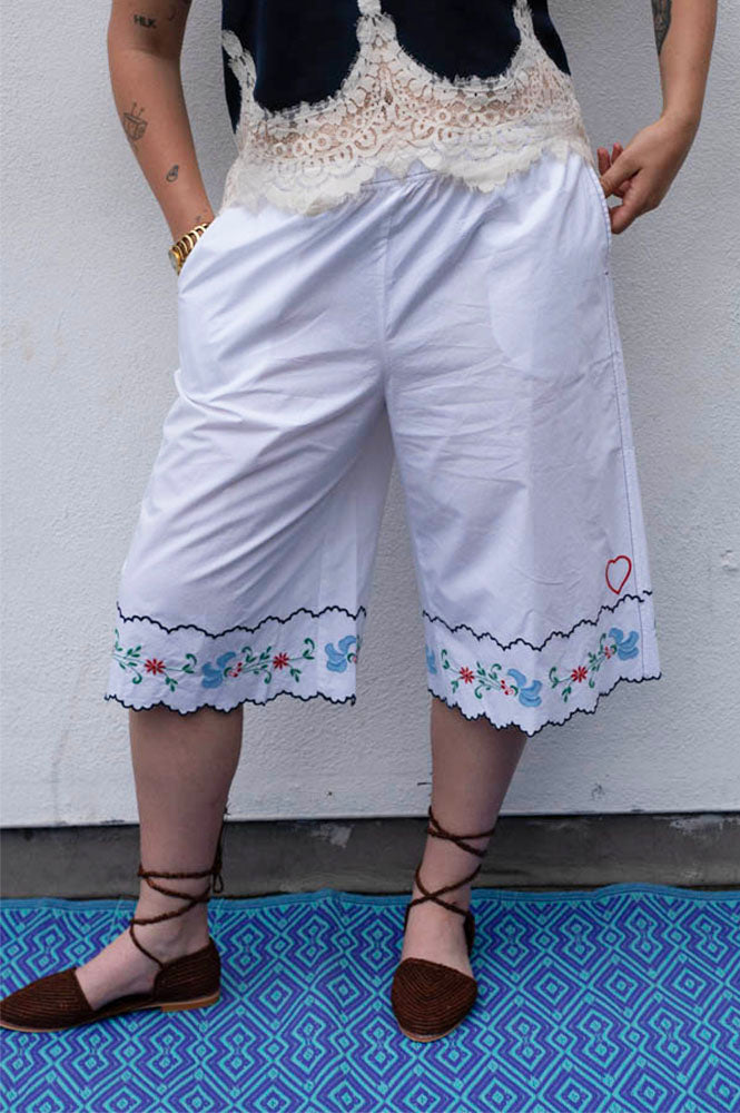 Stella Nova Out Of Office Embroidered Shorts - The Mercantile London