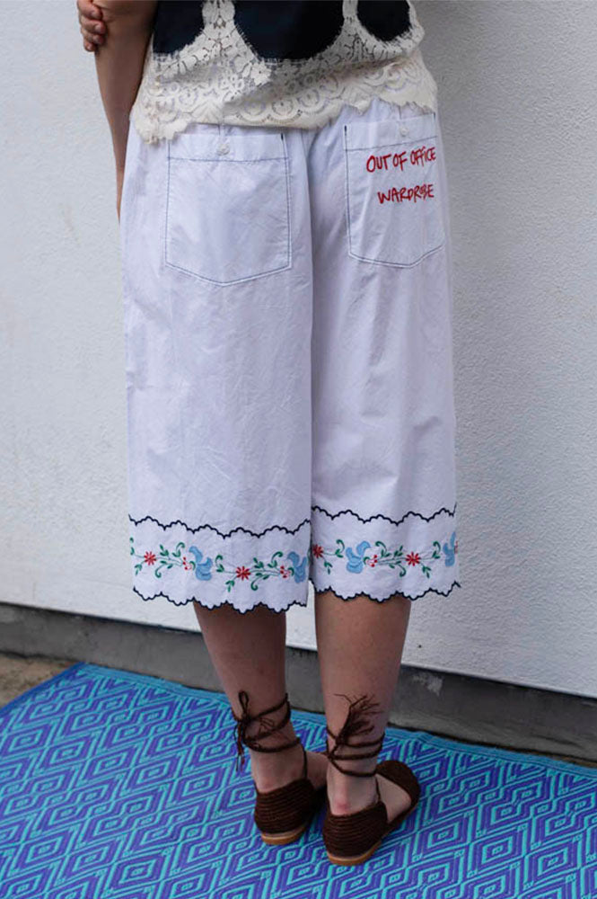 Stella Nova Out Of Office Embroidered Shorts - The Mercantile London