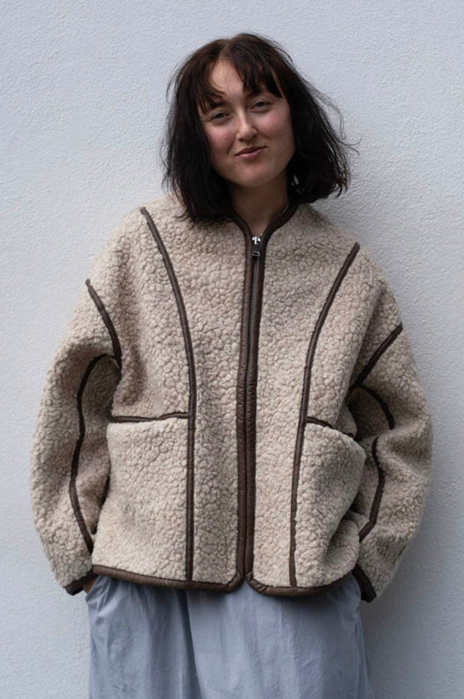 Bellerose Jina Natural Sherpa Jacket - The Mercantile London