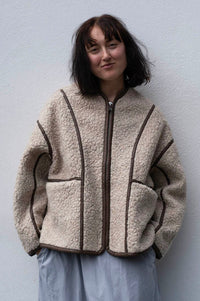 Bellerose Jina Natural Sherpa Jacket - The Mercantile London