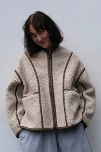 Bellerose Jina Natural Sherpa Jacket - The Mercantile London