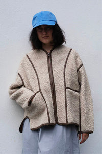 Bellerose Jina Natural Sherpa Jacket - The Mercantile London