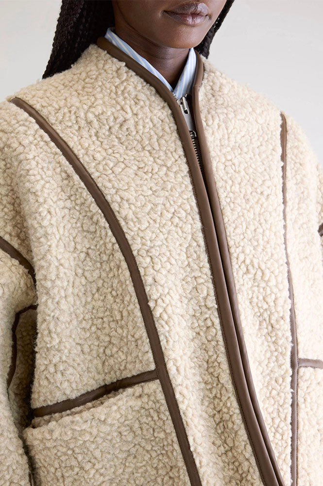 Bellerose Jina Natural Sherpa Jacket - The Mercantile London