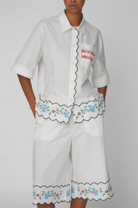 Stella Nova Out Of Office Embroidered Shirt - The Mercantile London