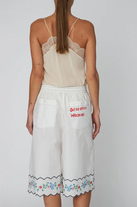 Stella Nova Out Of Office Embroidered Shorts - The Mercantile London