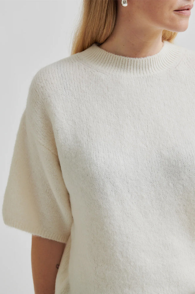 Second Female Wanda Dark Chalk O-Neck Jumper - The Mercantile London