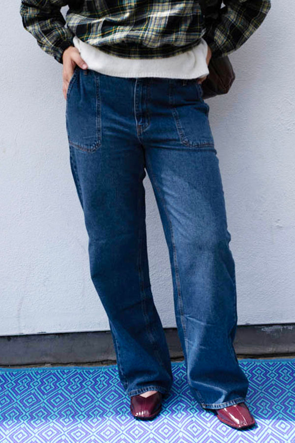 Numph Cuba Gigi Classic Blue Jeans - The Mercantile London