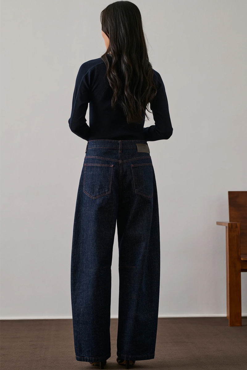 Soeur Eliott Raw Blue Balloon Jeans - The Mercantile London