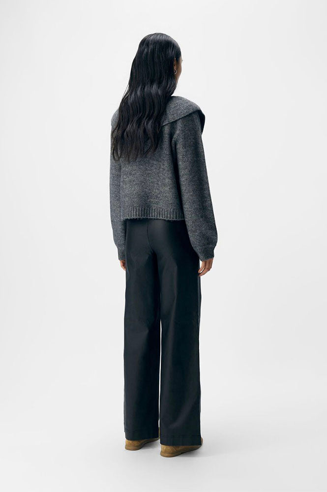 Object Denisi Grey Melange Cardigan - The Mercantile London