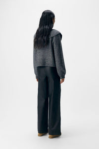 Object Denisi Grey Melange Cardigan - The Mercantile London