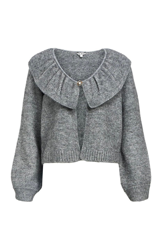 Object Denisi Grey Melange Cardigan - The Mercantile London