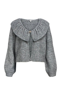 Object Denisi Grey Melange Cardigan - The Mercantile London