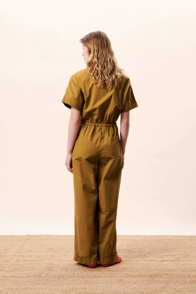 FRNCH Galatee Olive Jumpsuit - The Mercantile London