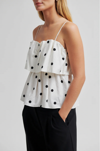 Second Female Salliy Polka Dot Top - The Mercantile London