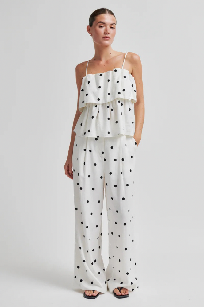 Second Female Salliy Polka Dot Top - The Mercantile London