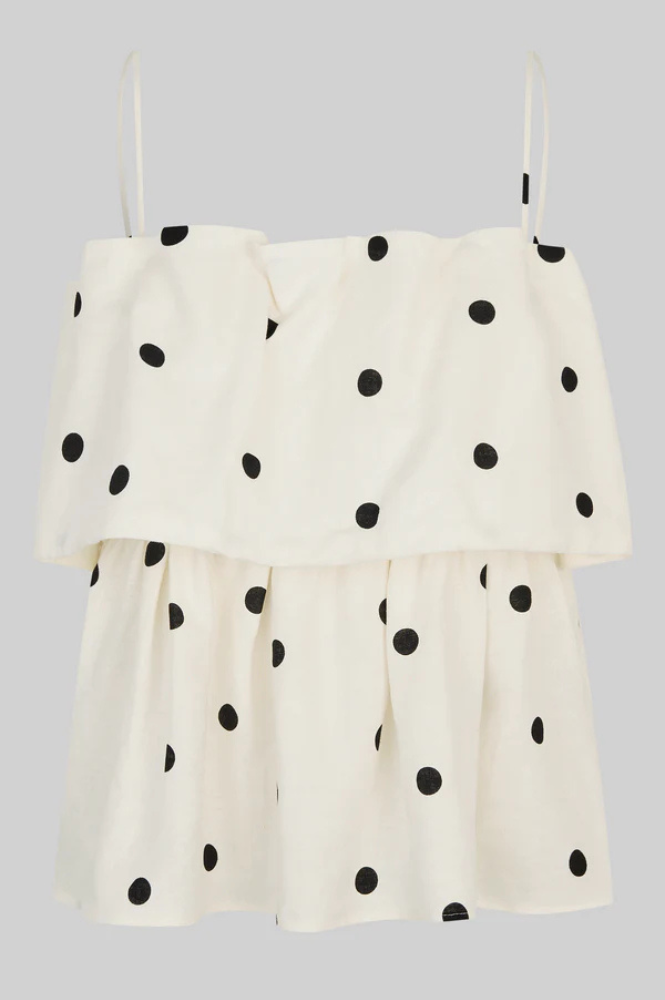Second Female Salliy Polka Dot Top - The Mercantile London