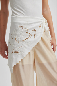 Second Female Vilea Egg White Hip Scarf - The Mercantile London