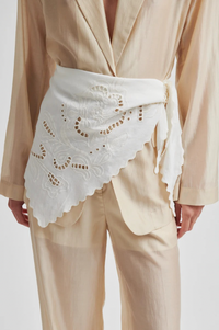 Second Female Vilea Egg White Hip Scarf - The Mercantile London
