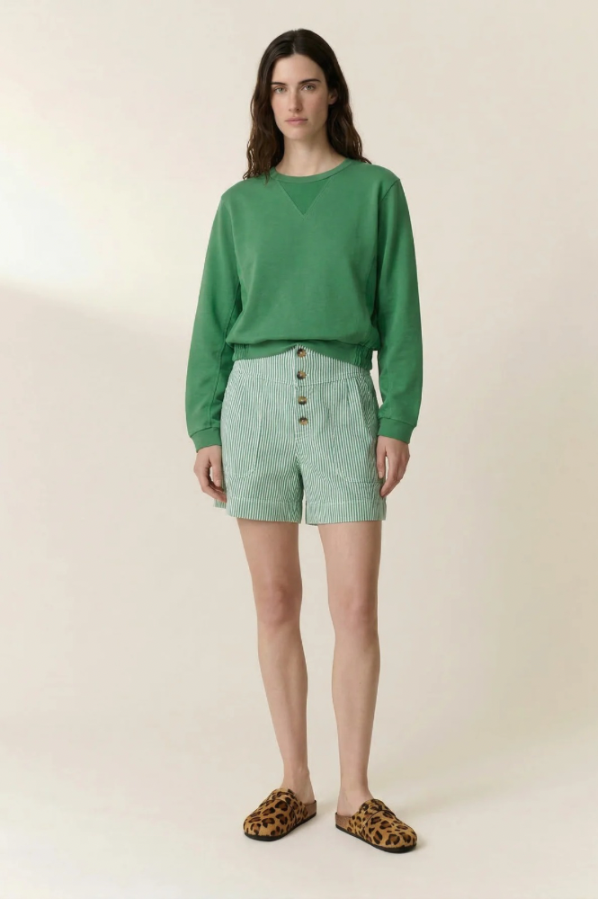 Leon & Harper Sugar Green Sweatshirt - The Mercantile London