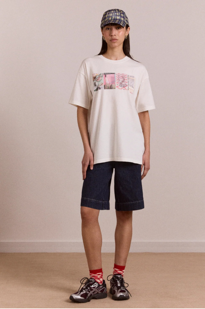 Damson Madder Slow Life Boyfriend T-Shirt - The Mercantile London