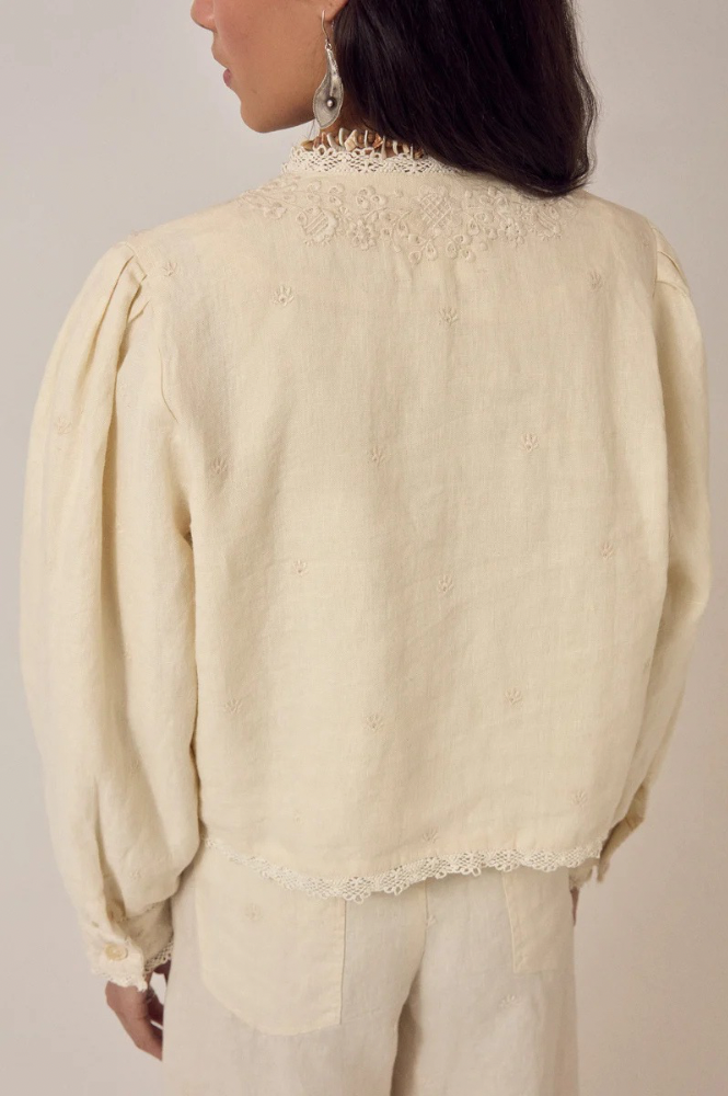 Maison Hotel Otelo Linen Solstice Ivory Jacket - The Mercantile London