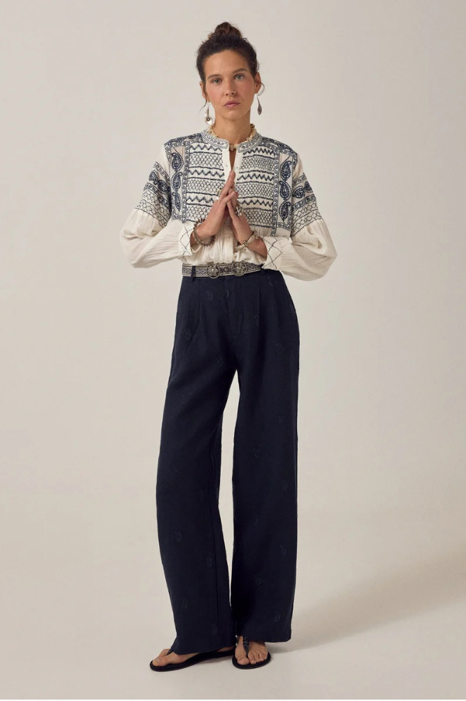 Maison Hotel Otto Degas Night Sky Trousers - The Mercantile London
