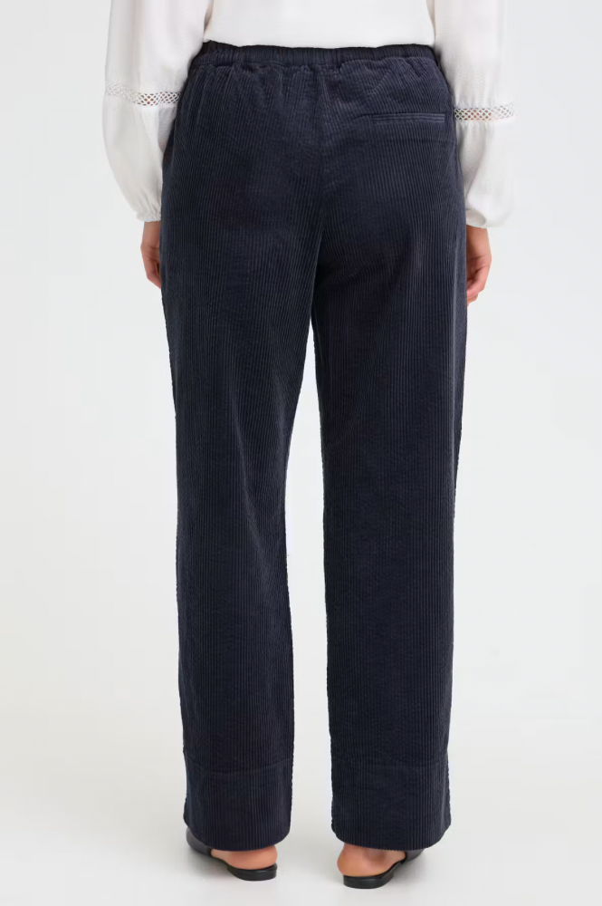 Fransa Salomi Navy Corduroy Trousers