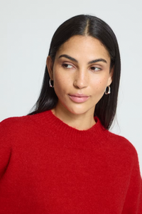 ICHI Sage Salsa Red Jumper