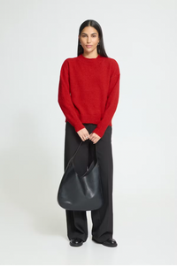 ICHI Sage Salsa Red Jumper