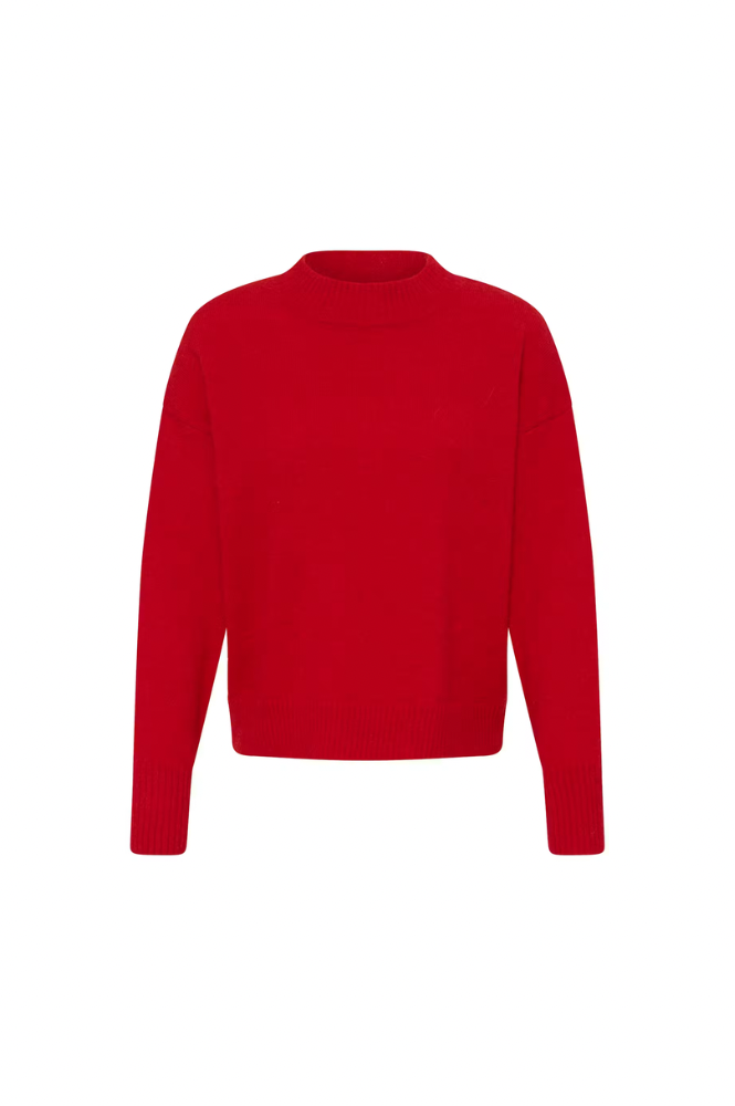 ICHI Sage Salsa Red Jumper