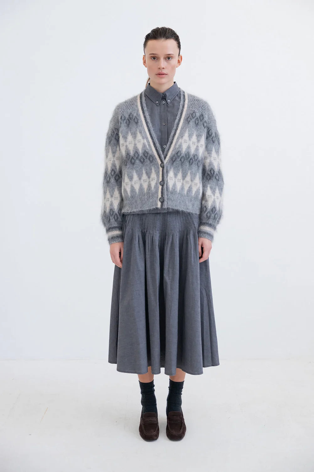 Project AJ117 Balwina Grey Cardigan