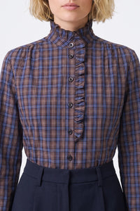 Artlove Solaria Blue Check Blouse