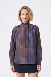 Artlove Solaria Blue Check Blouse