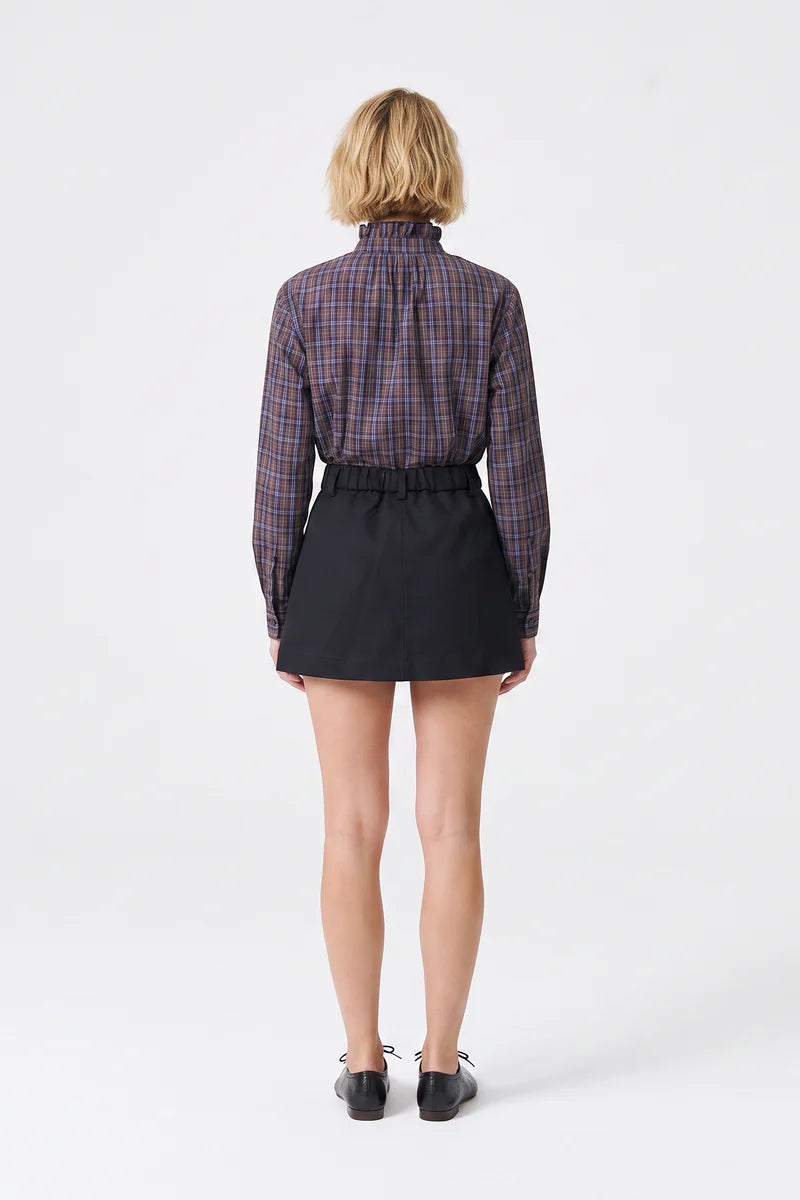 Artlove Solaria Blue Check Blouse