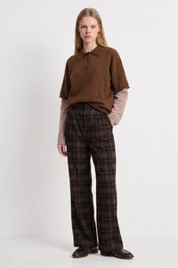 Artlove Eraura Brown Check Trouser