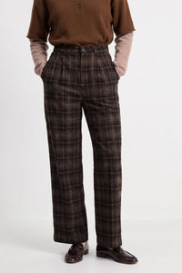 Artlove Eraura Brown Check Trouser