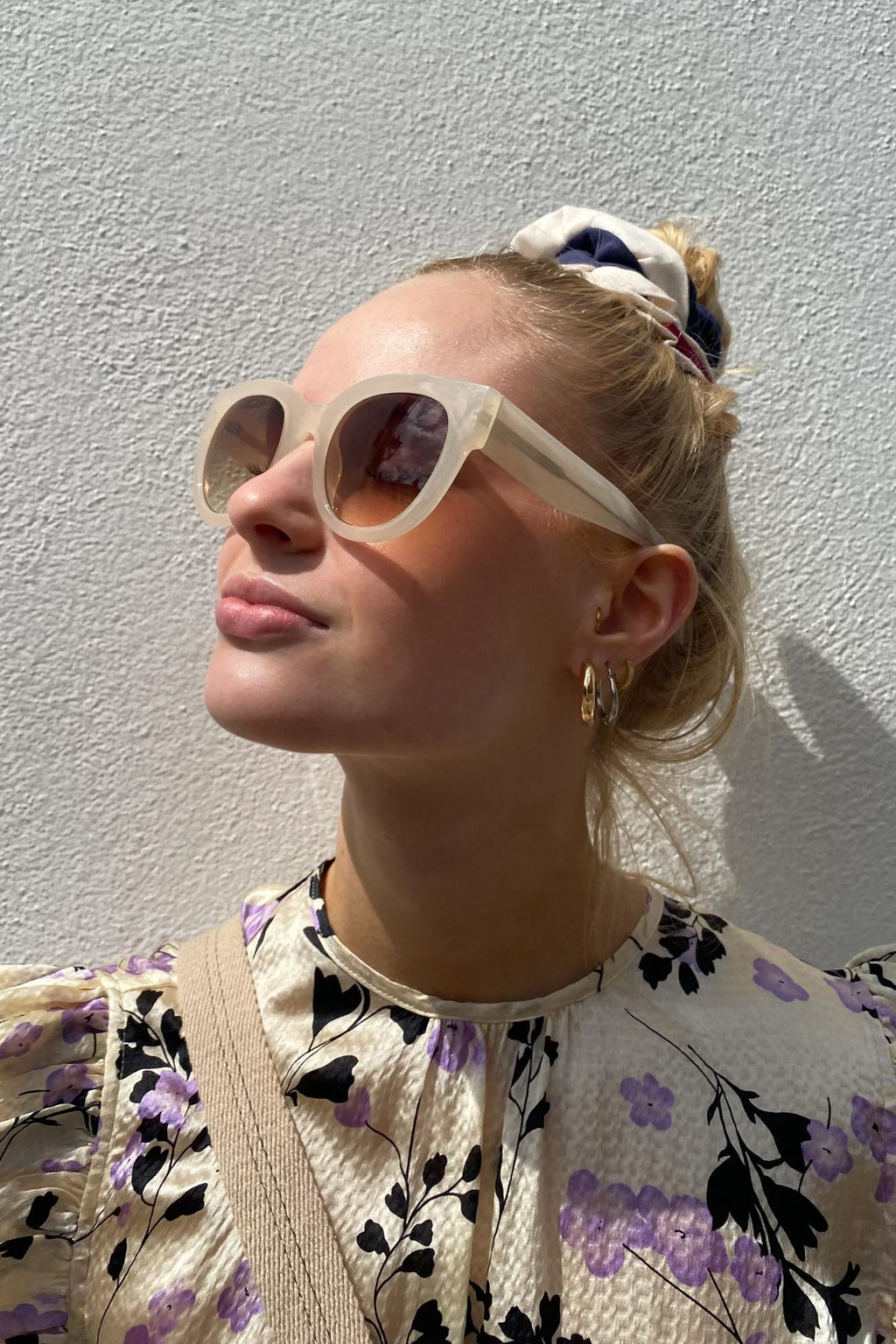 A Kjaerbede Lilly Cream Bone Sunglasses