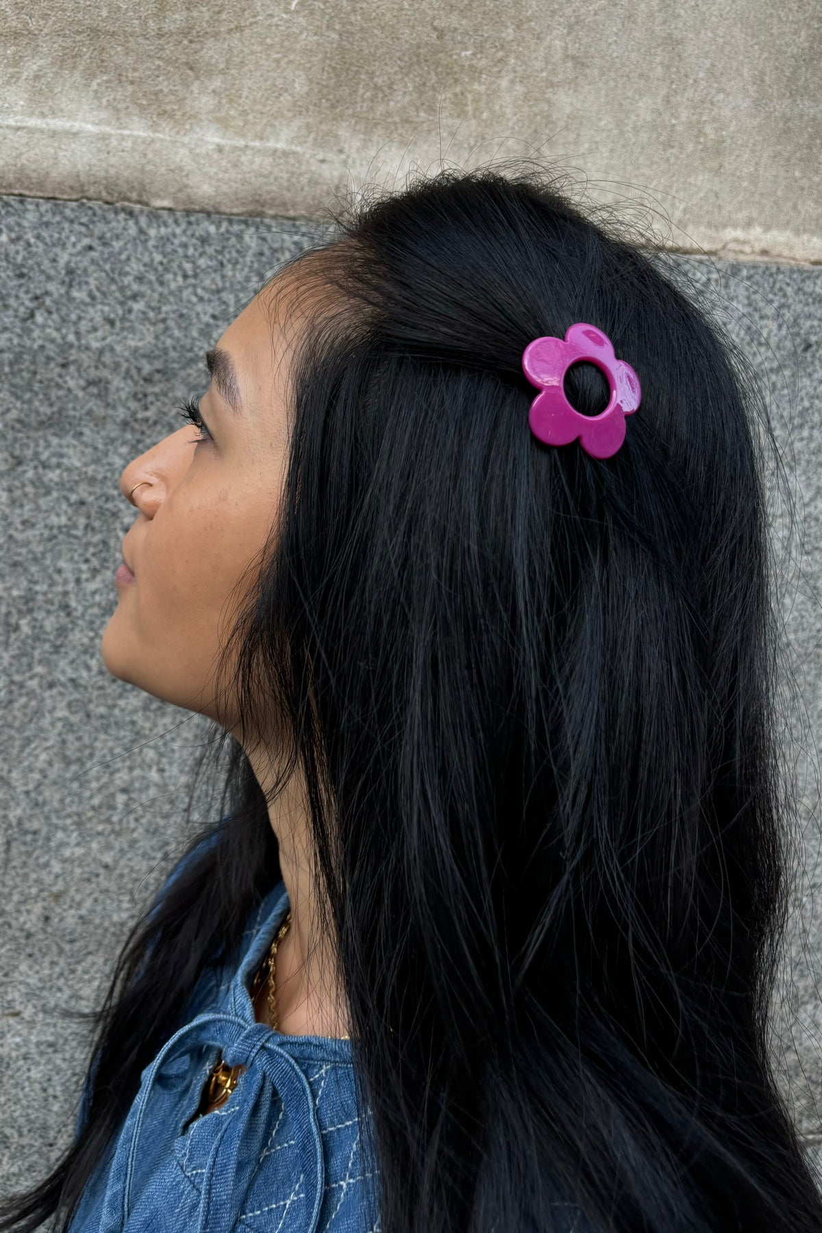 Mercantile Flower Pink Hair Clip - The Mercantile London