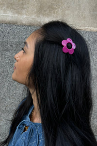 Mercantile Flower Pink Hair Clip - The Mercantile London
