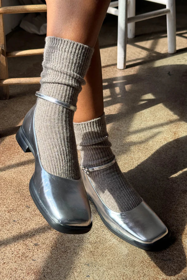 Le Bon Shoppe Winter Sparkle Nutmeg Socks - The Mercantile London