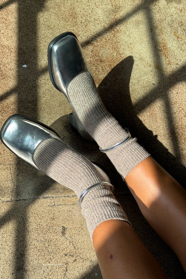 Le Bon Shoppe Winter Sparkle Nutmeg Socks - The Mercantile London