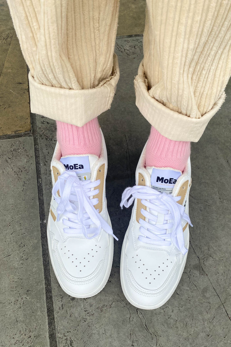 MoEa GEN1 - Corn White and Beige Sneakers - The Mercantile London